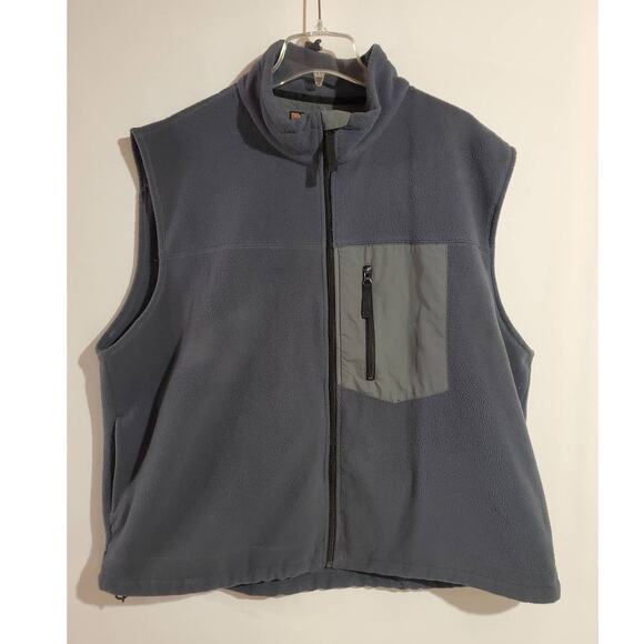 Duluth Trading Co Vintage Fleece Full Zip Vest Mens Size XL Tradesman Outdoors - Picture 1 of 9